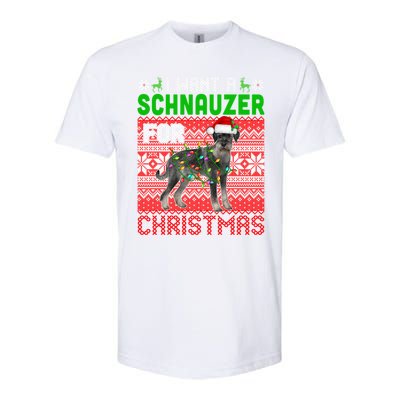 I Want A Schnauzer For Christmas Santa Dog Lover Owner Meaningful Gift Softstyle CVC T-Shirt