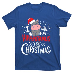 I Want A Hippopotamus For Christmas Funny Hippo Xmas Pajamas Cool Gift T-Shirt