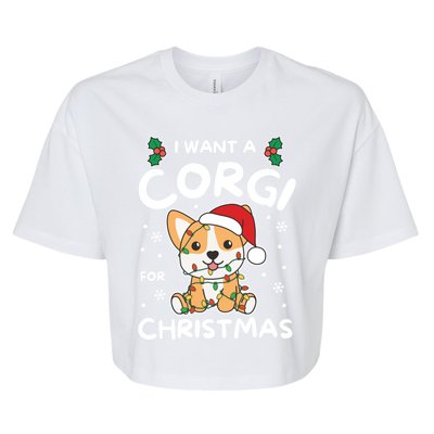 I Want A Dalmatian For Christmas Cute Dogs Great Gift Bella+Canvas Jersey Crop Tee