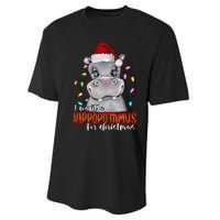 I Want A Hippopotamus For Christmas Family Hippo Christmas Performance Sprint T-Shirt