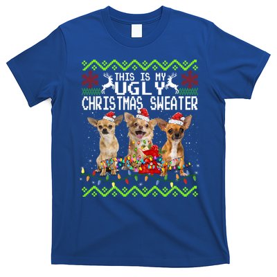 I Want A Chihuahua For Christmas Ugly Sweater Dog Xmasoutfit Cool Gift T-Shirt