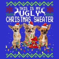 I Want A Chihuahua For Christmas Ugly Sweater Dog Xmasoutfit Cool Gift 16 in Basic Backpack