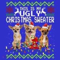 I Want A Chihuahua For Christmas Ugly Sweater Dog Xmasoutfit Cool Gift Premium T-Shirt