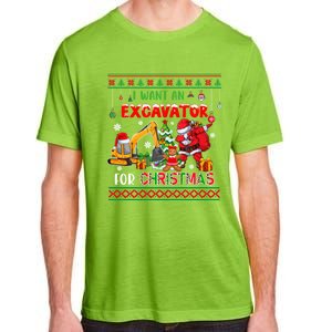 I Want A Excavator For Christmas Costume Driver Driving Gift Adult ChromaSoft Performance T-Shirt