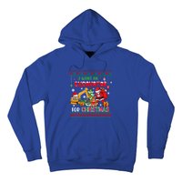 I Want A Excavator For Christmas Costume Driver Driving Gift Hoodie