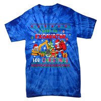 I Want A Excavator For Christmas Costume Driver Driving Gift Tie-Dye T-Shirt