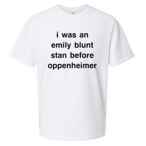 I Was An Emily Blunt Stan Before Oppenheimer Sueded Cloud Jersey T-Shirt