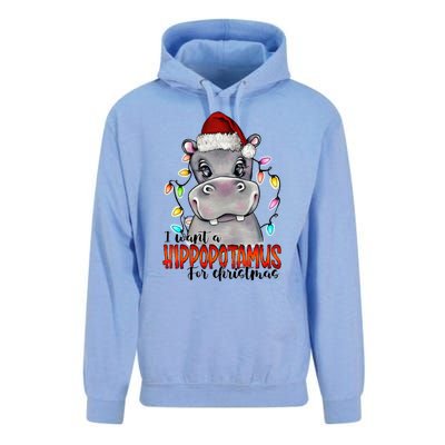 I Want A Hippopotamus For Christmas Hippo Merry Xmas Animal Gift Unisex Surf Hoodie