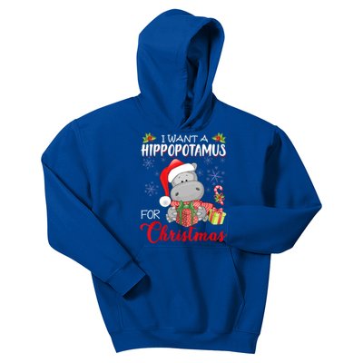 I Want A Hippopotamus For Christmas Xmas Hippo Great Gift Kids Hoodie