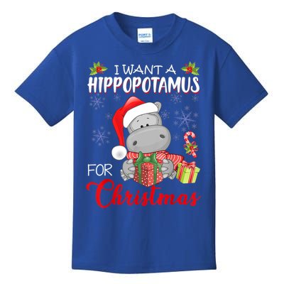 I Want A Hippopotamus For Christmas Xmas Hippo Great Gift Kids T-Shirt