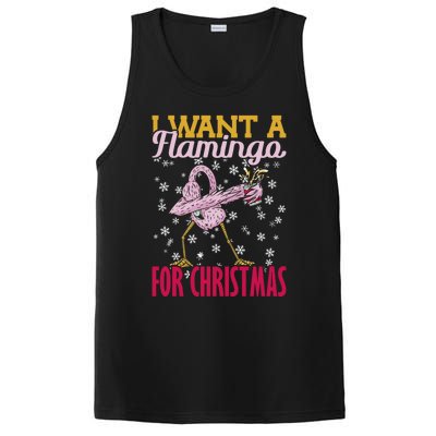 I Want A Flamingo For Christmas Christmas Light Cute Gift PosiCharge Competitor Tank