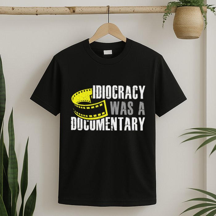 Idiocracy Was A Documentary Sarcastic Funny Saying T-Shirt