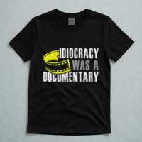 Idiocracy Was A Documentary Sarcastic Funny Saying T-Shirt