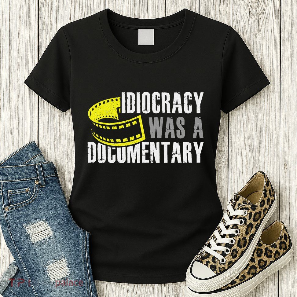 Idiocracy Was A Documentary Sarcastic Funny Saying Womens T-Shirt