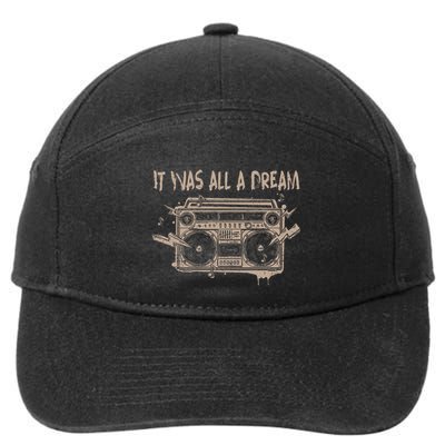 It Was All A Dreams Distressed Cassette Music Dreams Game 7-Panel Snapback Hat