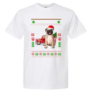 I Want A Pug For Christmas Ugly Sweater Dog Xmas Outfit Gift Garment-Dyed Heavyweight T-Shirt