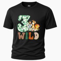Im Wild And 3 Birthday Safari Jungle Zoo 3rd Bday Three Gift Cooling Performance Crew T-Shirt