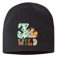 Im Wild And 3 Birthday Safari Jungle Zoo 3rd Bday Three Gift Sustainable Beanie