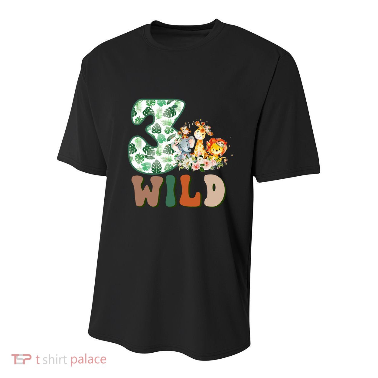 Im Wild And 3 Birthday Safari Jungle Zoo 3rd Bday Three Gift Youth Performance Sprint T-Shirt