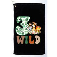 Im Wild And 3 Birthday Safari Jungle Zoo 3rd Bday Three Gift Golf Towel