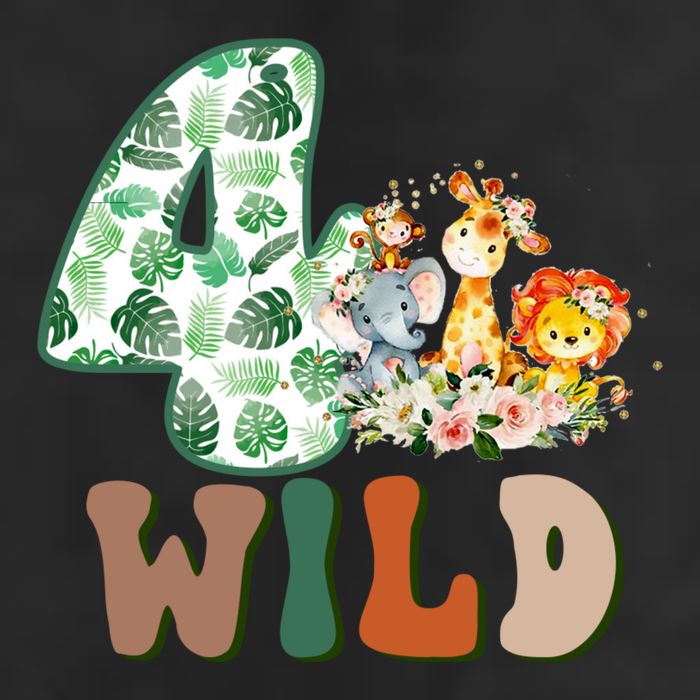 Im Wild And 4 Birthday Safari Jungle Zoo 4th Bday Fourth Gift Adult Drive Performance Visor