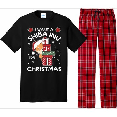 I Want A Shiba Inu For Christmas Cute Dogs Great Gift Pajama Set