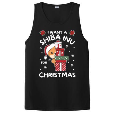 I Want A Shiba Inu For Christmas Cute Dogs Great Gift PosiCharge Competitor Tank