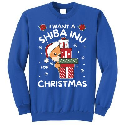 I Want A Shiba Inu For Christmas Cute Dogs Great Gift Sweatshirt