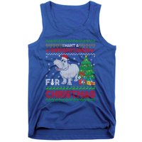 I Want A Hippopotamus For Christmas Hippo Pajamas Ugly Gift Tank Top