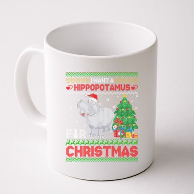 I Want A Hippopotamus For Christmas Hippo Pajamas Ugly Gift Coffee Mug