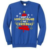 I Want A Hippopotamus For Christmas Xmas Hippo Gift Sweatshirt