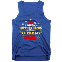 I Want A Hippopotamus For Christmas Xmas Hippo Gift Tank Top