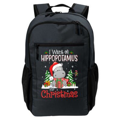 I Want A Hippopotamus For Christmas Xmas Hippo Daily Commute Backpack