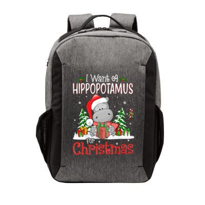 I Want A Hippopotamus For Christmas Xmas Hippo Vector Backpack