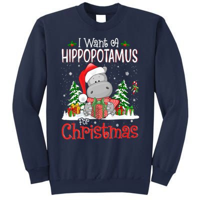 I Want A Hippopotamus For Christmas Xmas Hippo Sweatshirt