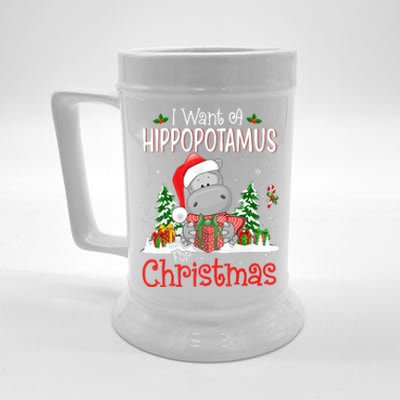 I Want A Hippopotamus For Christmas Xmas Hippo Beer Stein