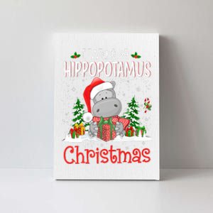 I Want A Hippopotamus For Christmas Xmas Hippo Canvas