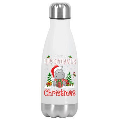 I Want A Hippopotamus For Christmas Xmas Hippo Stainless Steel Insulated Water Bottle