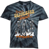 It Was A Graveyard Smash Skeleton Spooky Season Halloween Kids Tie-Dye T-Shirt