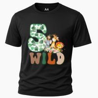 Im Wild And 5 Birthday Safari Jungle Zoo 5th Bday Fifth Gift Cooling Performance Crew T-Shirt
