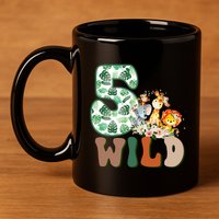 Im Wild And 5 Birthday Safari Jungle Zoo 5th Bday Fifth Gift 11oz C Handle Ceramic Mug