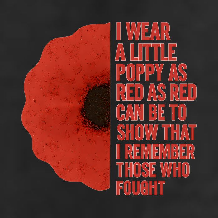 I Wear a Little Poppy 7 Panel Mesh Trucker Snapback Hat