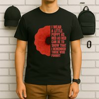 I Wear a Little Poppy T-Shirt