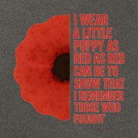 I Wear a Little Poppy Cotton Canvas Backpack