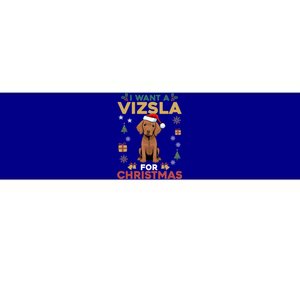 I Want A Vizsla For Christmas Cute Dog Lover Family Pajama Gift Bumper Sticker