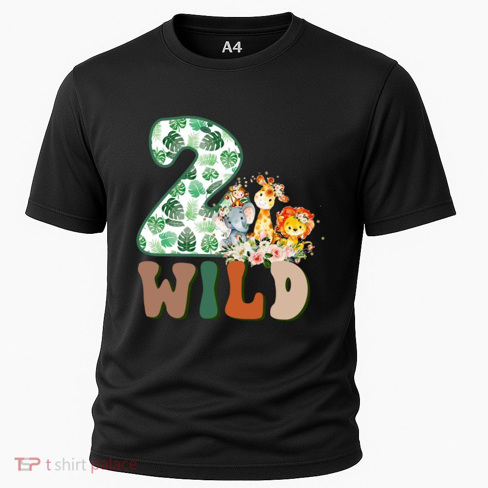 Im Wild And 2 Birthday Safari Jungle Zoo 2nd Bday Fifth Gift Performance Shirt