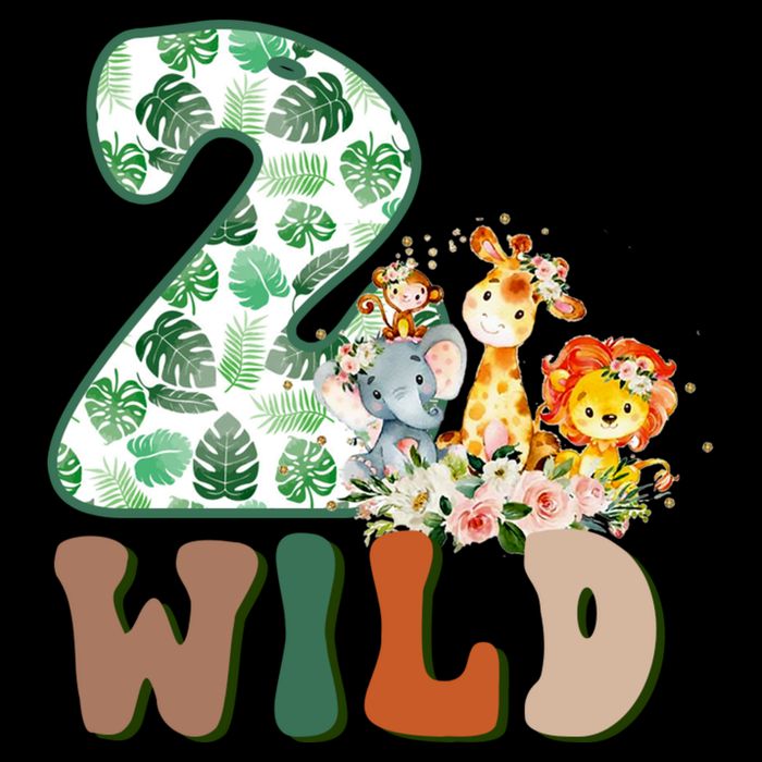 Im Wild And 2 Birthday Safari Jungle Zoo 2nd Bday Fifth Gift Cooling Performance Crew T-Shirt