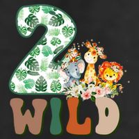 Im Wild And 2 Birthday Safari Jungle Zoo 2nd Bday Fifth Gift Adult Drive Performance Visor