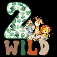 Im Wild And 2 Birthday Safari Jungle Zoo 2nd Bday Fifth Gift Flat Bill Trucker Hat