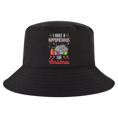 I Want A Hippopotamus For Christmas Xmas Hippo Gift Cool Comfort Performance Bucket Hat